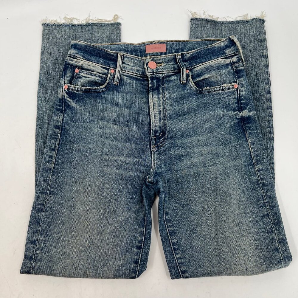 MOTHER Blue Rascal Ankle Fray Jeans | Size 26 - Picture 4 of 12